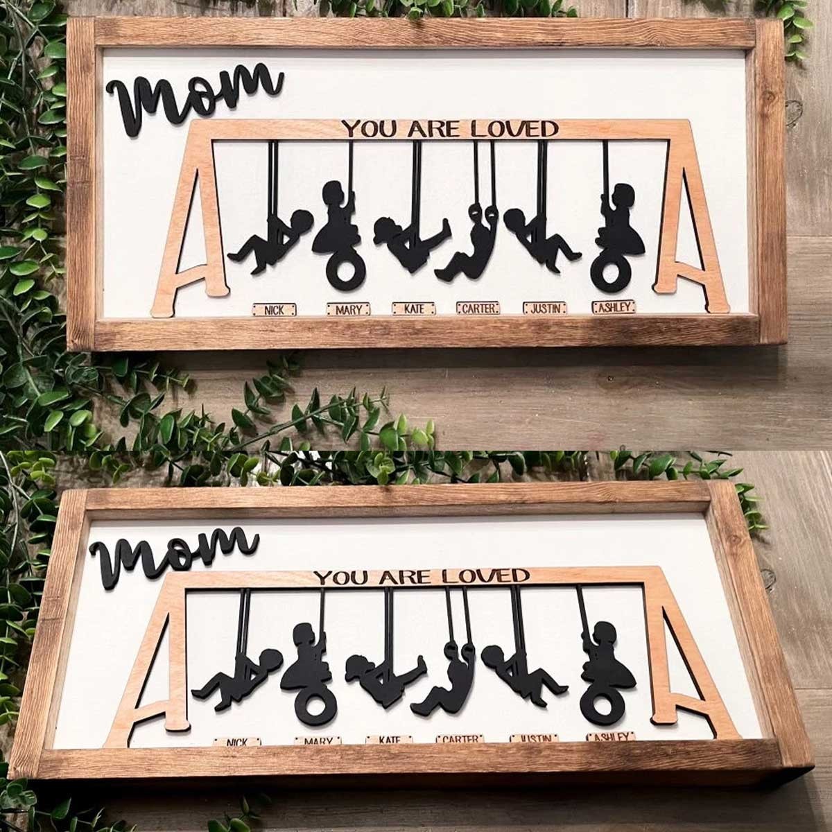 Personalised Swing Set Sign For Mother's Day Gift