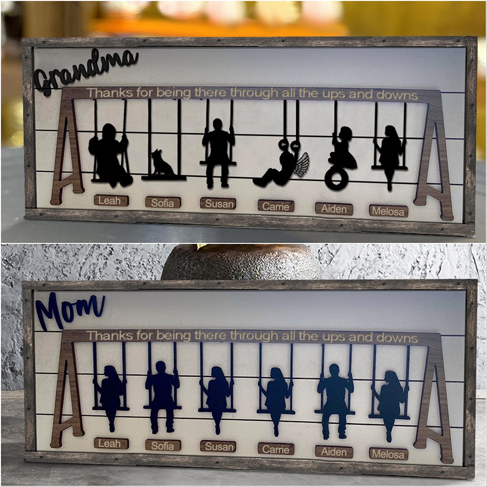 Personalised Swing Set Sign For Mother's Day Gift