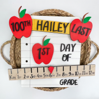 Personalised First/100th/Last Day of School Interchangeable Back to School Sign Prop For Kids Gift Ideas