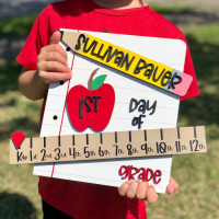 Personalised First/100th/Last Day of School Interchangeable Back to School Sign Prop For Kids Gift Ideas