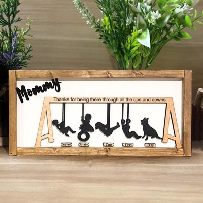 Personalised Swing Set Sign For Mother's Day Gift