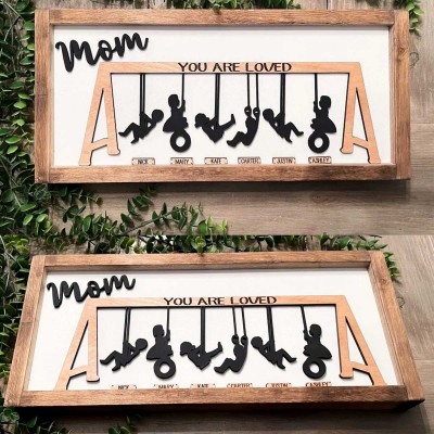 Personalised Swing Set Sign For Mother's Day Gift