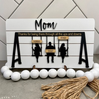 Personalised Swing Set Sign For Mother's Day Gift