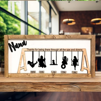 Personalised Swing Set Sign For Mother's Day Gift