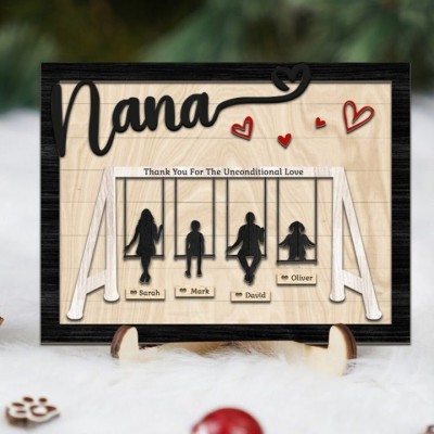 Personalised Swing Set Sign For Mother's Day Gift